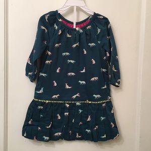 Hatley brand toddler dress. Fox print